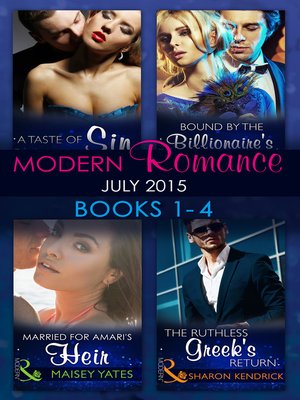 cover image of Modern Romance July 2015 Books 1-4